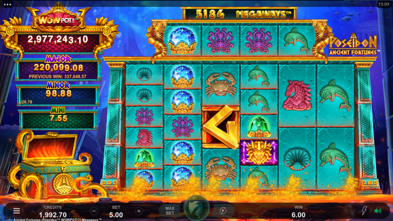 Ancient Fortunes Poseidon Wowpot